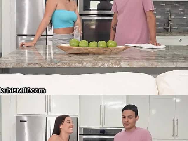 Kloe Love - Step-bro Watches As Kloe Love Takes A Shower Then Nails Her