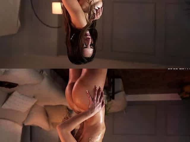 Small tit girl Georgia Jones masturbating in panties