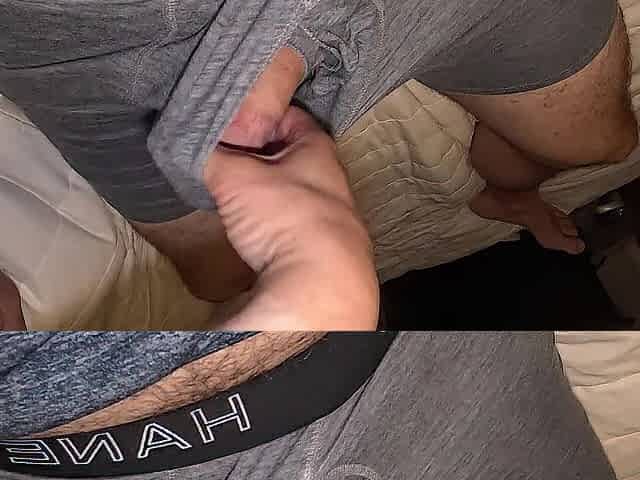Tugjob makes his penis explode