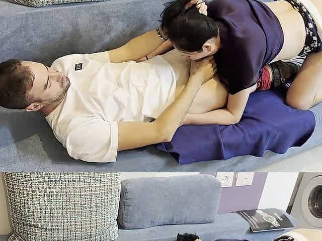 A glamorous mother i'd like to fuck sits on a married chap's rod and brings him to climax. Hawt Homemade