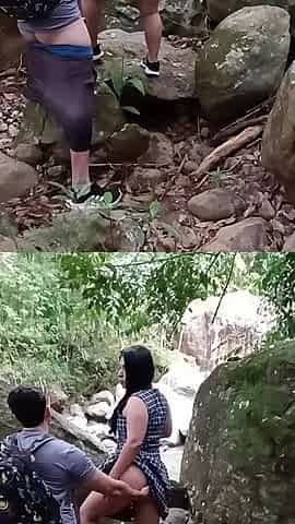Girl Lets Her Teacher Fuck Her in the Woods After School. She Is Very Accommodating and Lets Him Record It