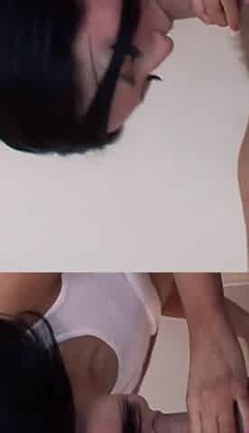 Young slut walk in on older stud having a shower and they fuck on the bathroom floor