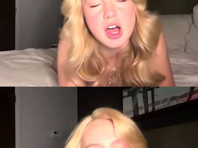 Hottest Amateur 19yo Blonde Teen going solo on Webcam