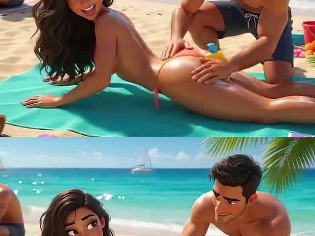 Secret Summer Heat in the Beach Abode Jacuzzi with My Partner's Closest Ally (ai Generated)