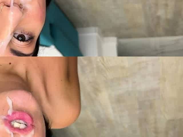 Cum on face compilation, cum in mouth, cum swallowing, a