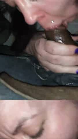 Slut Gives BBC Roadside Blowjob & Pussy