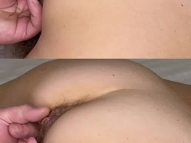 Skinny older mother I'd like to fuck has a large hirsute anus
