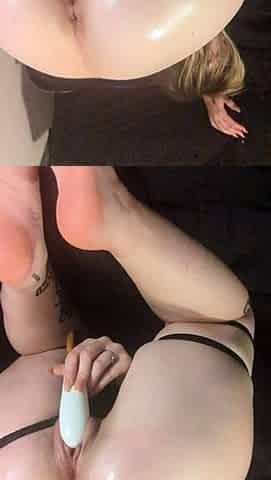Masturbating loving babe solo toy plays with enthusiasm
