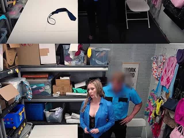 Milf Sydney Paige deepthroats officers big cock