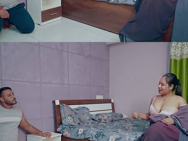 Big Boobs Desi Wife Desperate for the Sex and Seduced by Her Gym Trainer in the Home