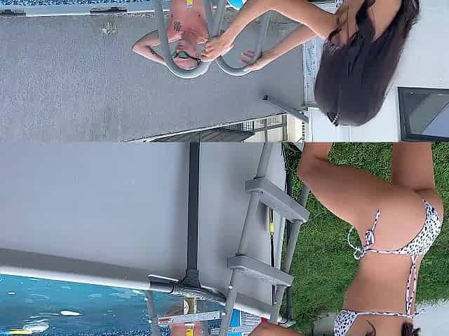 Eager Team fuck Party by The Pool Coarse Sex and Creampie