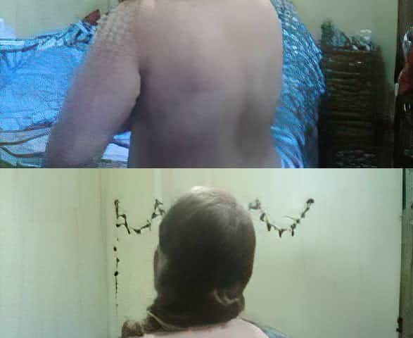 Egyptin mom showing body