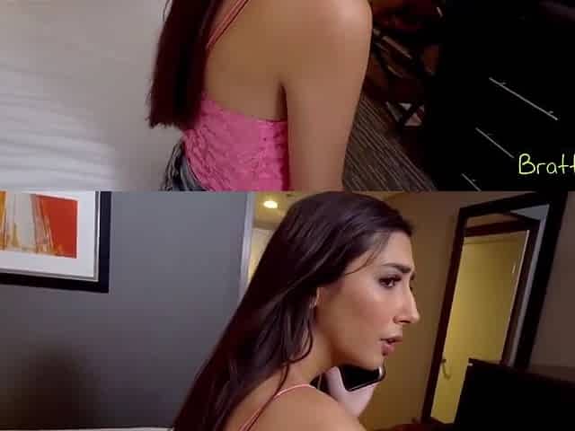 Gianna Lets Stepbro Fondle Her Hot Body To Distract From Hotel Emergency With Gianna Dior