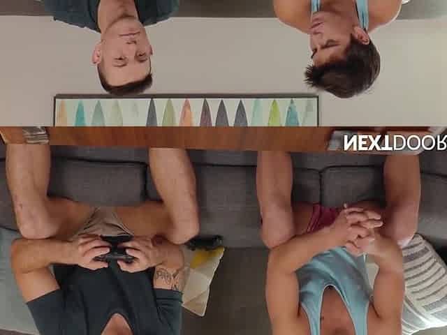 Curious Hunk Besties Flip Fuck