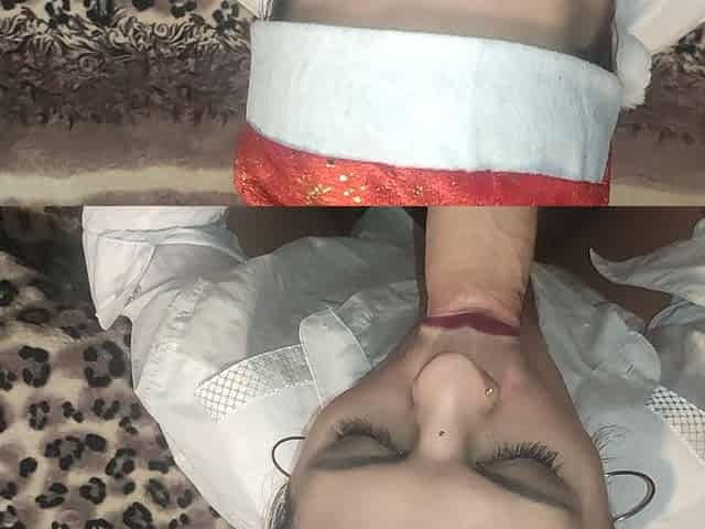 Fucking Snow Girl in Doggie Position