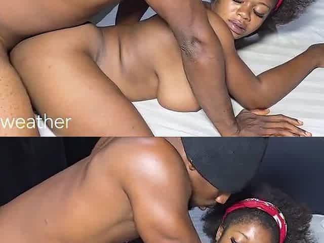Black butt clapping on dong
