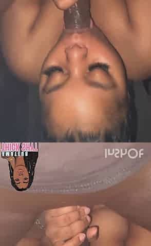 Cute Face Ebony Dick Sucker