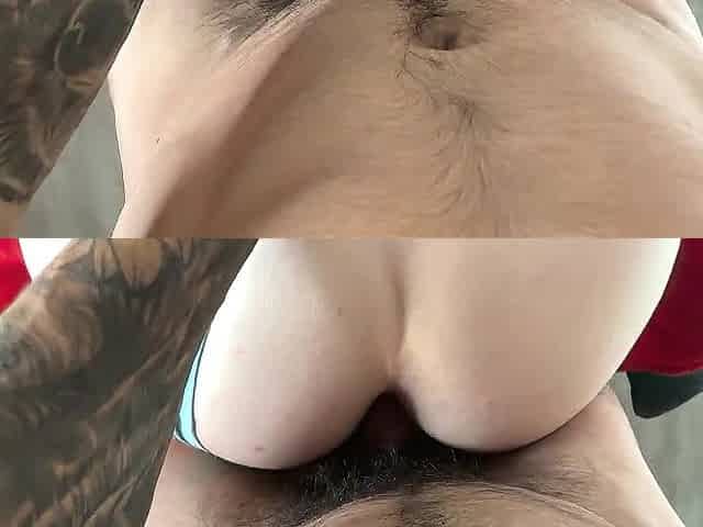 Large Butt Doggy position POV & Facial!