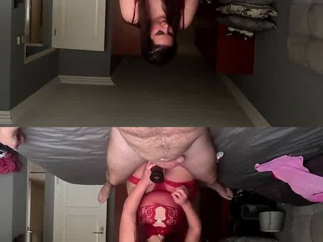 Demon dildo used on my rod by a hawt fat bitch in underware