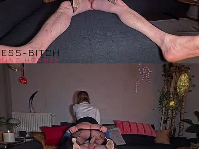 Business Bitch in Sexy Heels Cowgirl Ride on Boss Dick - Business-bitch