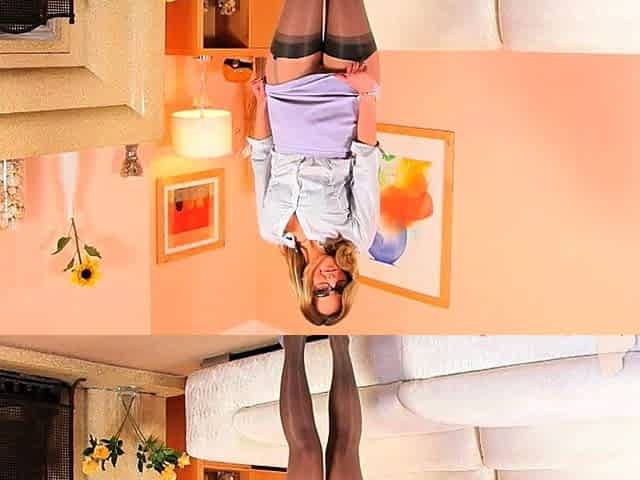 Deep throating milf slut in stockings jerks cock in hd
