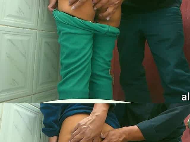 Anal Fuck in a Bathroom and Cumshot Inside with