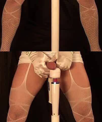 Sissy Cums with two wands! Anal prostate pre-cum leak and hard shooting cum at the end! Massive load!