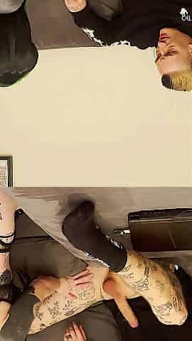 lewd girlfriend caught me wanking and started ass drilling my butt