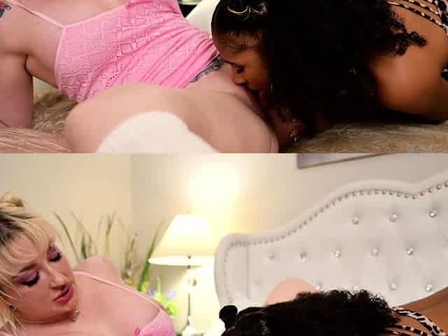 Blonde MILF Enjoys Lesbian Sex
