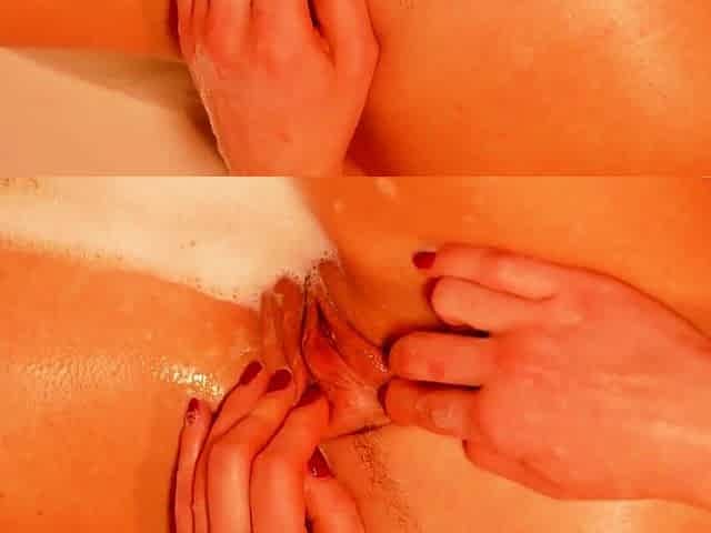 Foam Relaxation Orgasm for my Pussy