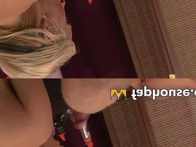 Blond Mommy Gets Titty Banged by a Young Stud's