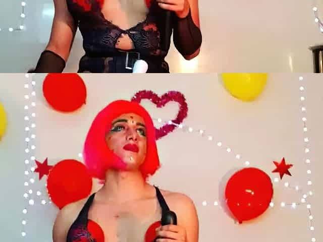 Amateur redhead Jacqueline with glasses masturbates