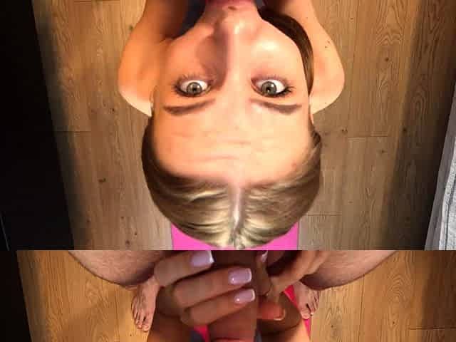 My boyfriend ruined my workout and fed me cum