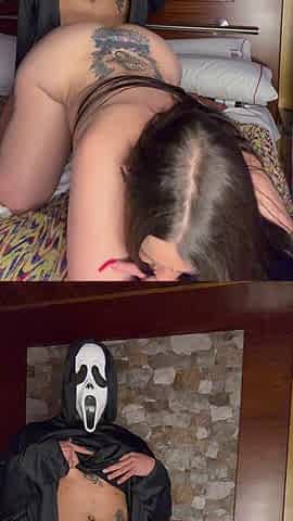 Your Ex Wears a Ghostface Mask and Chases You to Fuck Your Huge Ass