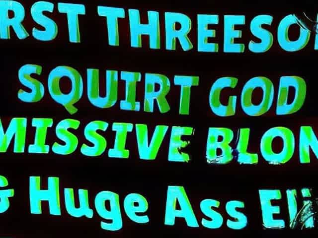 Eliz Doused In Cum, Matt's Load Covers Her Giant Butt!