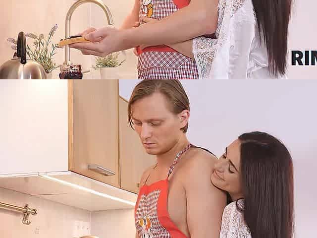 RIM4K. Russian chick shows spouse her appreciation with morning rimjob
