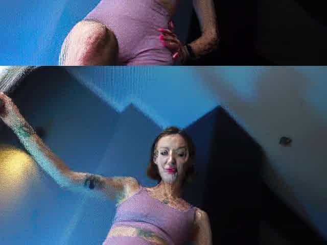 Brawny hotty in sportswear jerks dick with hands and feet