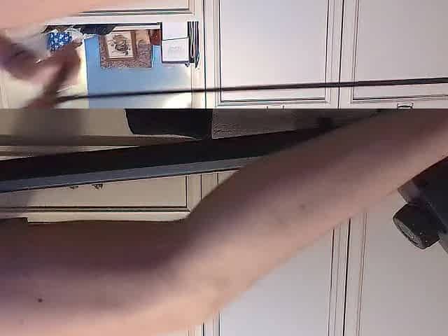 Working out exposed for my girlfriend (Week three) "TRYING" to do the correct technique