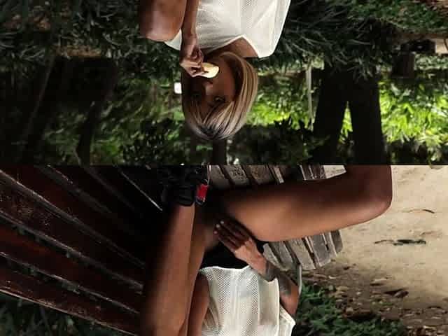 Horny big boobed fat chubby busty blonde