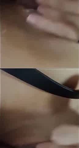 Naughty Girl Rubs Her Wet Pussy on Video Call with Her Boyfriend