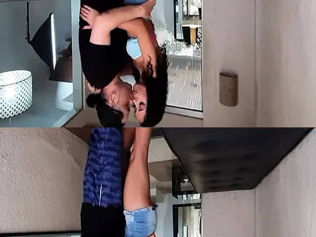 Busty brunette hardcore sex caught on hidden cam