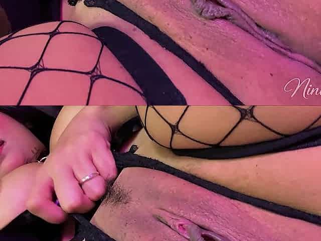 Punk Wench Creamy Snatch Masturbation CREAMPIE UP CLOSE