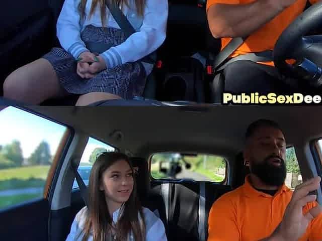 Shy bae pussysmashed by driver in public