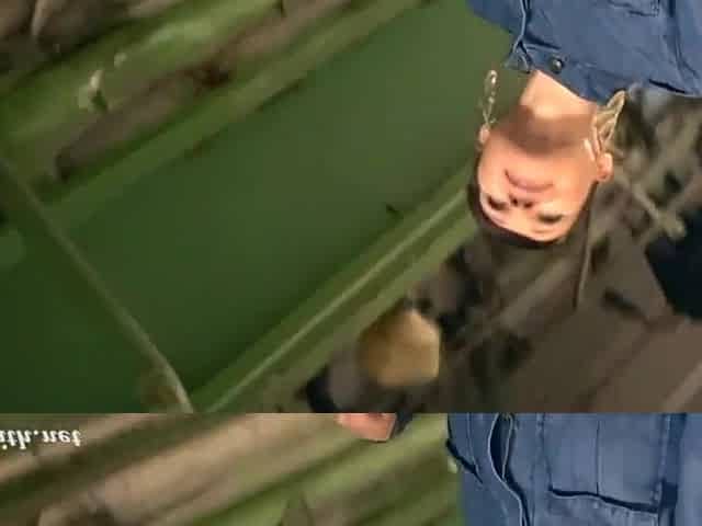 Flasher caught in a company warehouse