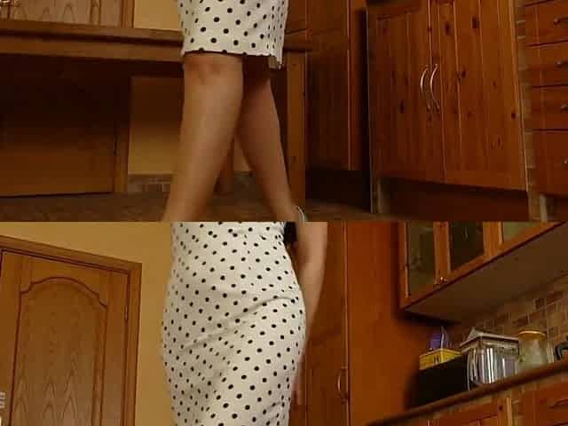 Oriental aged stepmom suck and screw white wang