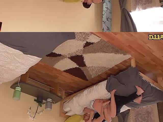DTFsluts - Iris Kiss-Kiss teen trio at home