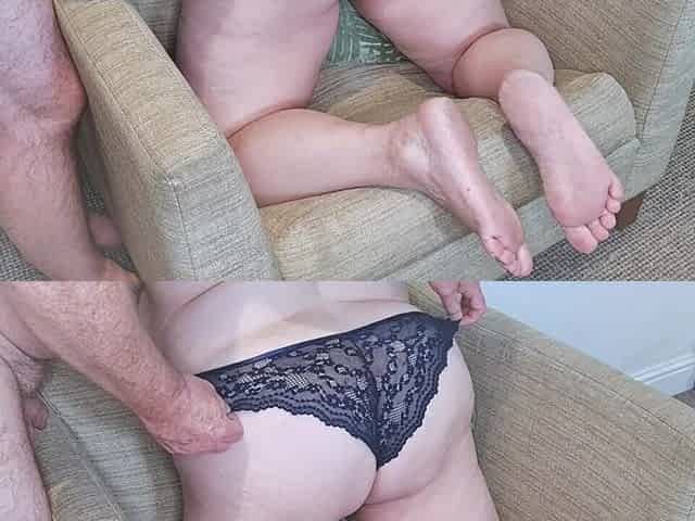 Spank My Ass in Panties (sheer See-thru Tights Ass Pussy Mature BBW Wife Homemade Amateur MILF)