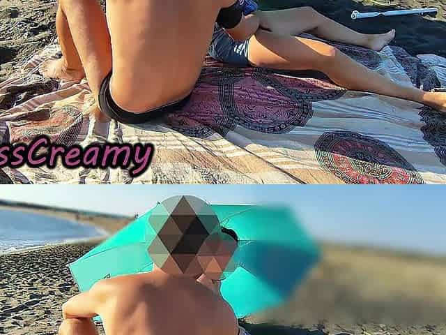 French Teacher Fellatio Student Bull Crowded Beach