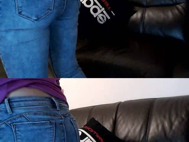 Pussy and Ass Play in Jeans