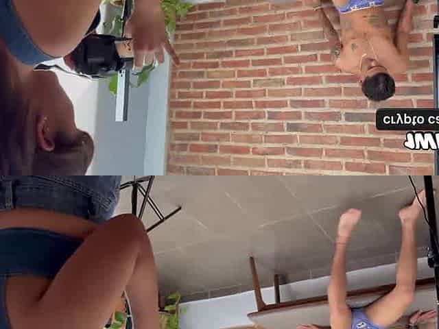 Amateur Latina BBW with fat titties and butt takes a ample cumshot!
